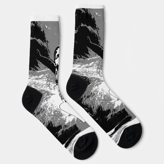 Free-riding - Snowboarder Socks Sokken (Rechts)