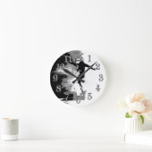 Free-riding -    SnowboarderRound Clock Ronde Klok (Huis)