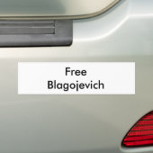 Free Rod Blagojevich Bumpersticker (Op auto)