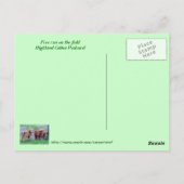 Free Run op het veld Briefkaart (Achterkant)