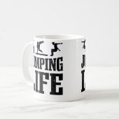 Free Runner Springend Leven Free Running Parkour Koffiemok (Voorkant links)