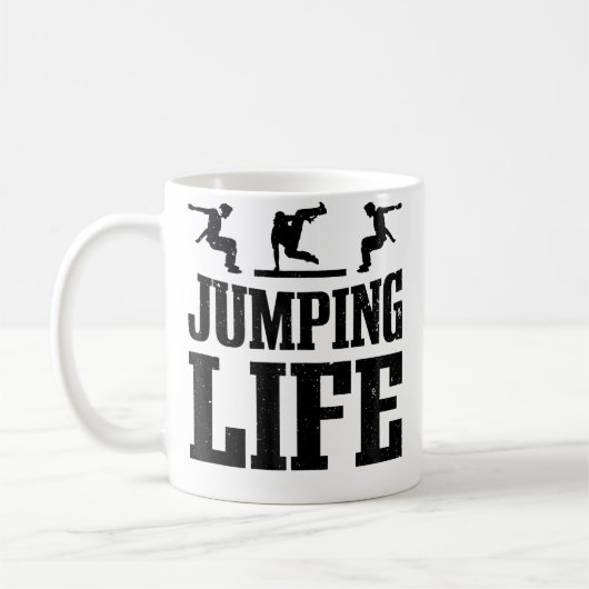Free Runner Springend Leven Free Running Parkour Koffiemok (Links)