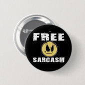 Free Sarcasm Button (Voorkant /achterkant)