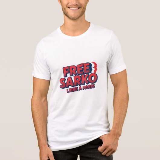 Free sarko 1 Tri-Blend shirt (Voorkant)