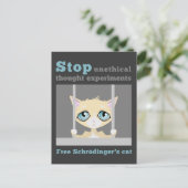 Free Schrodinger's Cat Briefkaart (Staand voorkant)