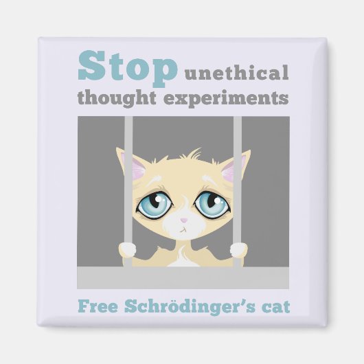 Free Schrodinger's Cat Magneet (Voorkant)