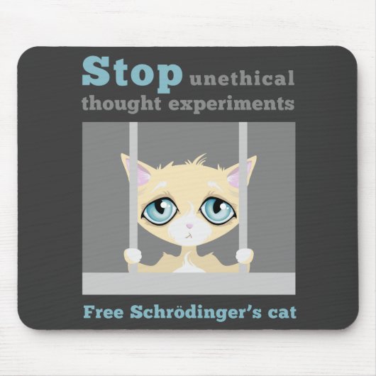 Free Schrodinger's Cat Muismat (Voorkant)