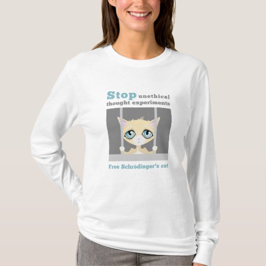 Free Schrodinger's Cat T-shirt (Voorkant)