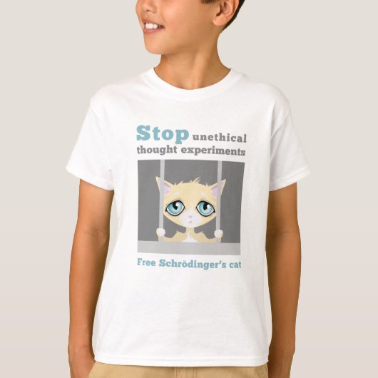 Free Schrodinger's Cat T-shirt (Voorkant)