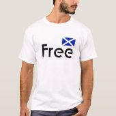 Free Scotland Scottish Flag T-Shirt (Voorkant)