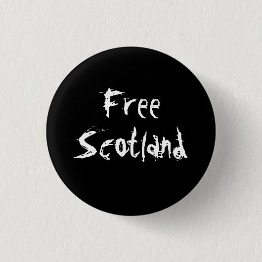 Free Scotland Scottish Independence Badge Ronde Button 3,2 Cm (Voorkant)