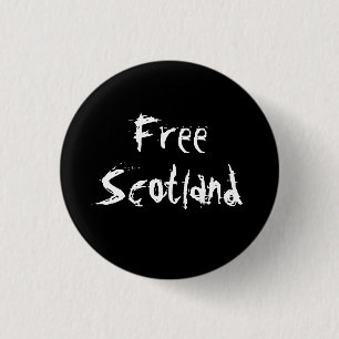 Free Scotland Scottish Independence Badge Ronde Button 3,2 Cm