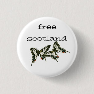 Free Scotland Swallowtail Butterflies Pinback Ronde Button 3,2 Cm