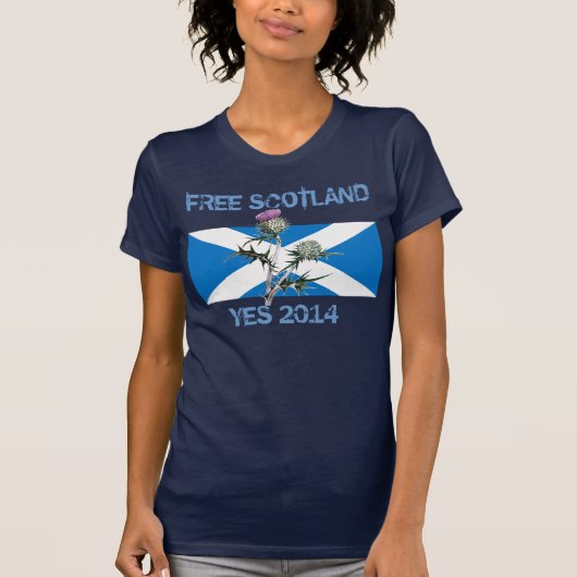 Free Scotland Thistle T-Shirt (Voorkant)