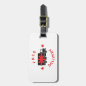 Free Shipping Delivery Truck Bagagelabel (Voorkant verticaal)