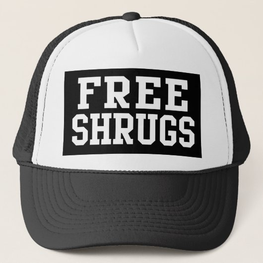 Free Shrugs, Funny Parody Trucker Pet (Voorkant)