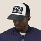 Free Shrugs, Funny Parody Trucker Pet (In situ)