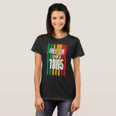 Free Since 1865 Black History Month Juneteenth Gra T-shirt (Voorkant volledig)