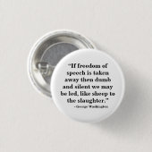 Free Speech Badge - Quote 26 Ronde Button 3,2 Cm (Voorkant /achterkant)
