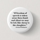 Free Speech Badge - Quote 26 Ronde Button 3,2 Cm (Voorkant)