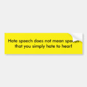 Free Speech bumper sticker (Voorkant)