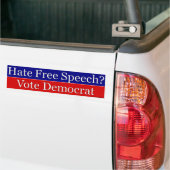Free Speech Democraat Bumpersticker (Op Truck)