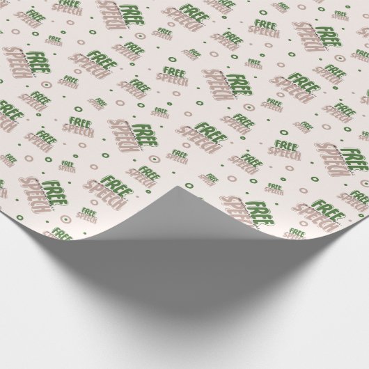 Free Speech Is a Human Right Cadeaupapier (Hoek)