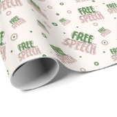 Free Speech Is a Human Right Cadeaupapier (Rol Hoek)