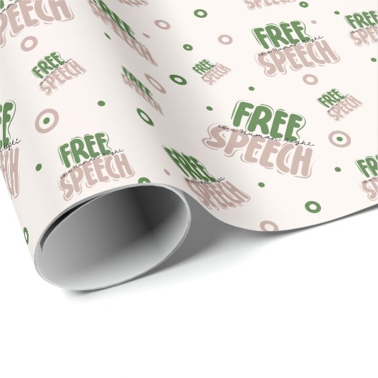 Free Speech Is a Human Right Cadeaupapier (Rol Hoek)