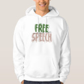 Free Speech Is a Human Right Hoodie (Voorkant)