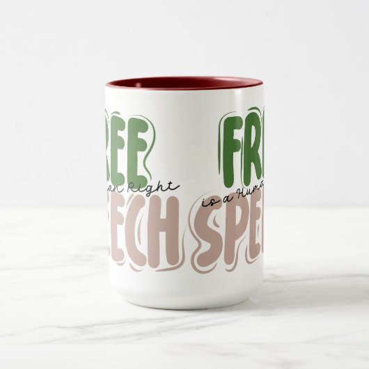 Free Speech Is a Human Right Mok (Midden)