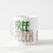 Free Speech Is a Human Right Mug Koffiemok (Voorkant links)