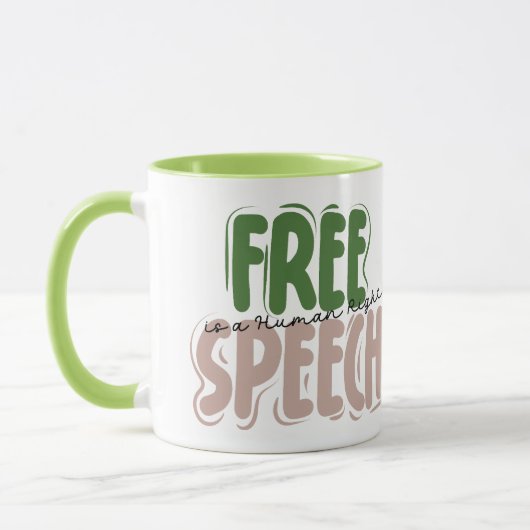 Free Speech Is a Human Right Mug Mok (Links)