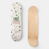 Free Speech Is a Human Right Persoonlijk Skateboard (Voorkant)