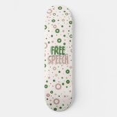 Free Speech Is a Human Right Persoonlijk Skateboard (Voorkant)