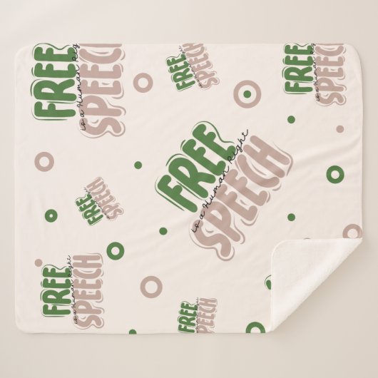 Free Speech Is a Human Right Sherpa Deken (Voorkant (horizontaal))