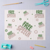 Free Speech Is a Human Right Tissuepapier (Craft)