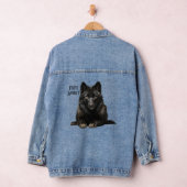 Free Spirit Black Wolf Denim Jacket (Hangar)