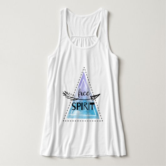 Free Spirit Bohemian Style Tanktop (Design voorkant)