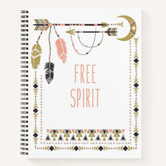 Free Spirit-Boho Notitieboek (Voorkant)