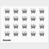 Free Spirit Butterfly Ronde Sticker (Vel)