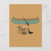 Free Spirit Canoe Briefkaart (Voorkant)