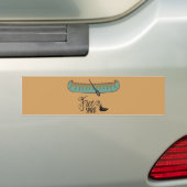Free Spirit Canoe Bumpersticker (Op auto)
