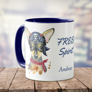 Free Spirit Chihuahua Dog Persoonlijk Mok