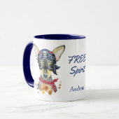 Free Spirit Chihuahua Dog Persoonlijk Mok (Voorkant links)