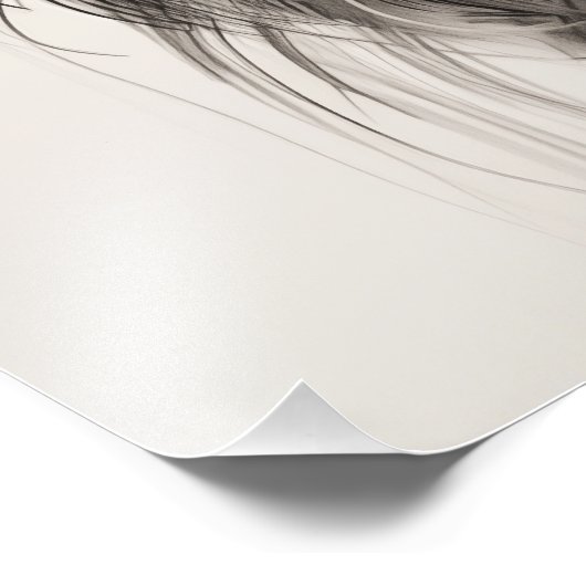 Free Spirit Dog Zwart-wit Foto Afdruk (Hoek)