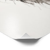 Free Spirit Dog Zwart-wit Foto Afdruk (Hoek)