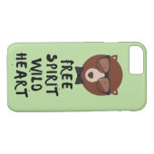 Free Spirit Hipster Beer Case-Mate iPhone Case (Achterkant (Horizontaal))