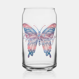 Free Spirit Mandala Butterfly Blikvorm Glas