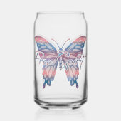 Free Spirit Mandala Butterfly Blikvorm Glas (Achterkant)